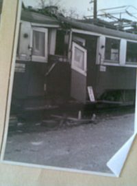 Nehoda tramvají v Ostravě v roce 1969