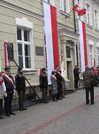 Slavnost odhalení pamětní desky  Ryszarda Siwiece