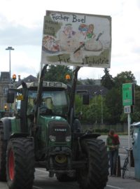 Zemědělci protestovali v Lucemburku