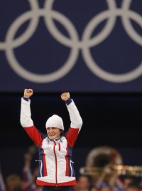 Martina Sáblíková slaví olympijské zlato