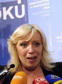 Volební lídr SDKÚ Iveta Radičová