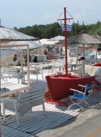 Pláž na ostrově Egina