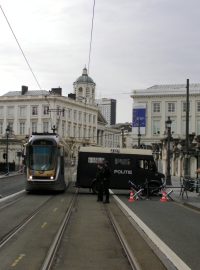 Police hlídá summit v Bruselu. Některé tramvaje musí jezdit prázdné