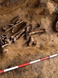 Archeologický nález u kaple v Senici na Hané