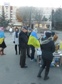 Pod kontrolou ukrajinských sil mohou lidé na Ukrajině volit například ve Slavjansku