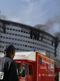 Požár budovy Radio France v Paříži