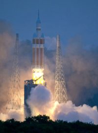 Start rakety s lodí Orion