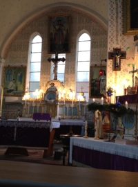Eibenthal - vnitřek kostela