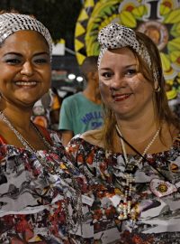 Brazílie, Rio de Janeiro. Nácvik karnevalového průvodu na sambodromu