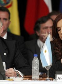 Argentinská prezidentka Cristina Fernándezovou s ministrem zahraničí Hectorem Timermanem