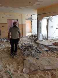 Muhammad Sukkar dokončil svůj byt 6 měsíců před válkou. Moc si ho neužil