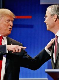 Donald Trump a Jeb Bush v první debatě republikánských kandidátů na prezidenta