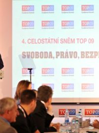 Na sněmu TOP 09 vystoupil i  Pavel Bělobrádek z KDU-ČSL