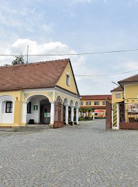 Vinné sklepy Jarošek v Mutěnicích, kde se prý podnikatel Vladislav Jarošek zdržuje