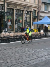 Den bez aut v Praze na Národní třídě