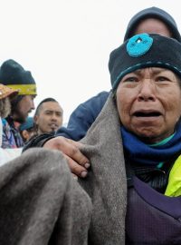 Na protest přijeli lidé z celého světa, chtějí zabránit dostavbě ropovodu pod jezerem Oahe