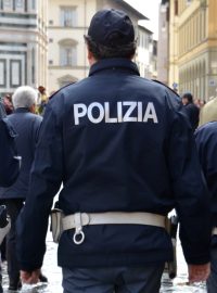 Italská policie, policie v Itálii, bezpečnostní opatření v Itálii (ilustrační foto)