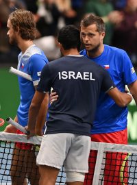 Čeští tenisté po čtyřhře s Izraelci