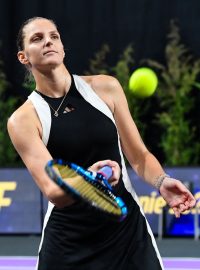 Tenistka Karolína Plíšková na turnaji v Kluži