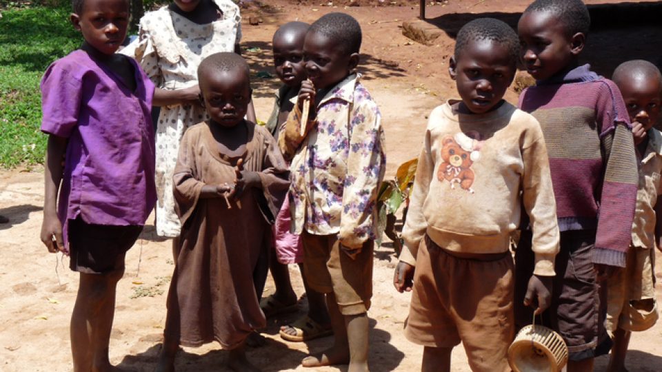 Obyvatelé vesnice Iganga, Uganda