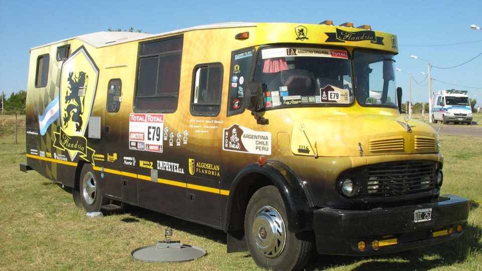 Historický argentinský doprovodný autobus