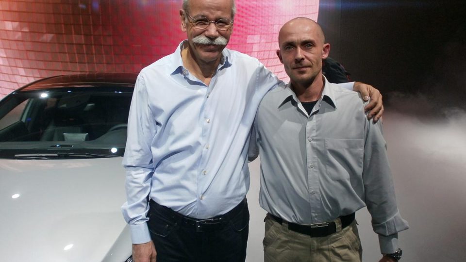 Petr Jansa s ředitelem automobilky Mercedes-Benz Dieterem Zetschem
