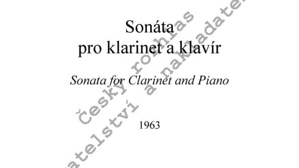 Ivana Loudová - Sonáta pro klarinet a klavír