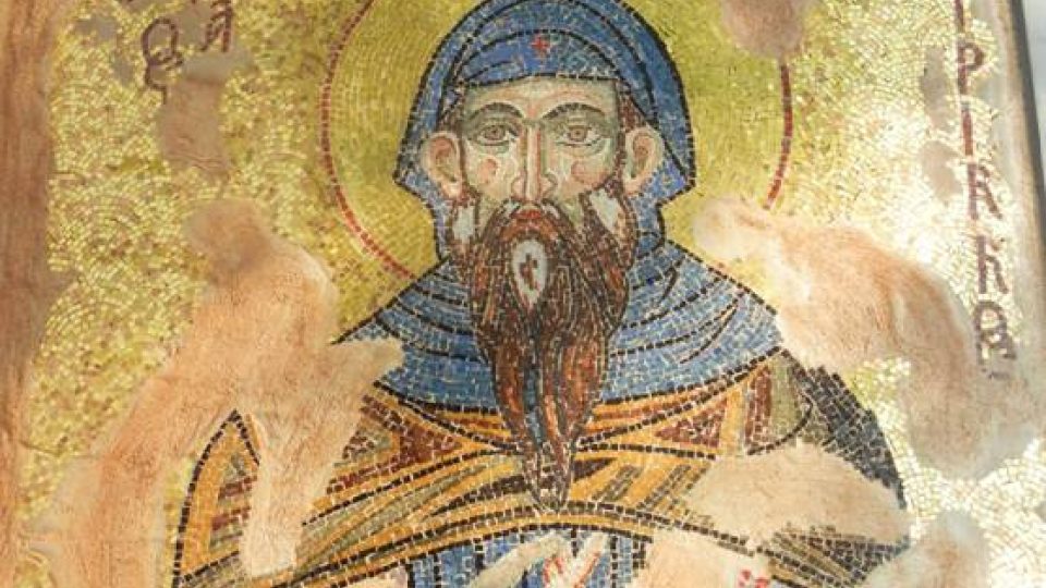 Sv. Cyril  na mozaice v Soluni