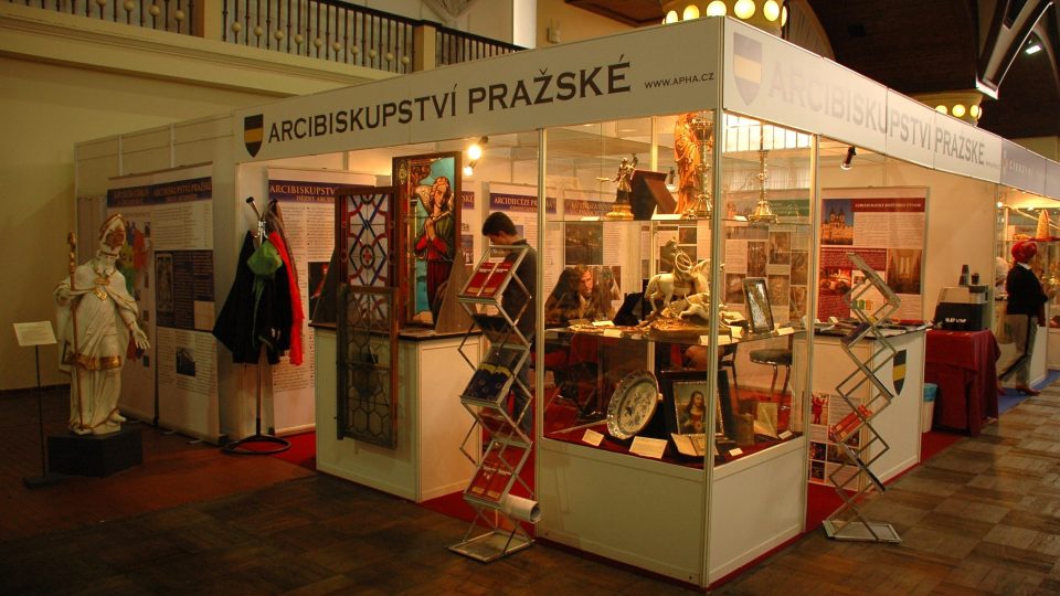 Stánek Arcibiskupství pražského na veletrhu Památky - Incheba v Praze