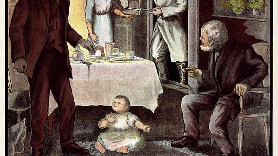 Válečný propagandistický plakát | foto: autor neznámý 2, Public domain, tisk: Hely's Limited, zrestaurování: Adam Cuerden Válečný propagandistický plakát