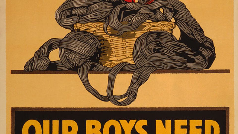 Válečný propagandistický plakát | foto: zdroj: Library of Congress, Public domain, N.Y. : American Lithographic Co. Válečný propagandistický plakát