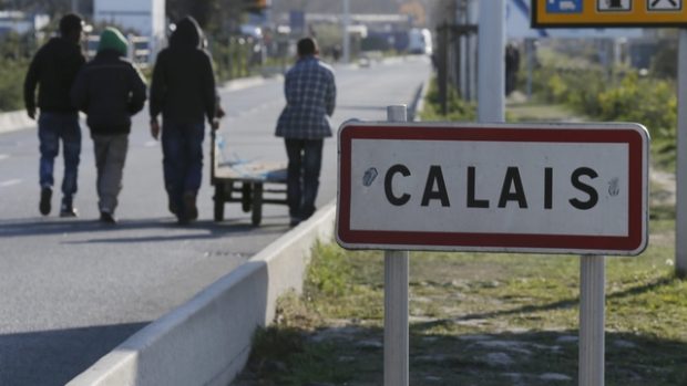 Jeden z táborů pro uprchlíky je u francouzského města Calais
